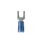 Panduit Fork Terminal, #10 Stud Size, 14 AWG, 600 V, Nylon Insulated, Blue, 100 PK PNF14-10F-C - alternate 1